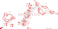 HANDLE PIPE/HANDLE COVER (C50P/C50T) for Honda C 50 CIRCLE SHAPE WINKER 1993