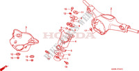 HANDLE PIPE (2) for Honda C 90 single seat, circle shape winker 1998