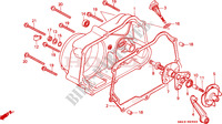 RIGHT CRANKCASE COVER for Honda C 90 without self starter 1986