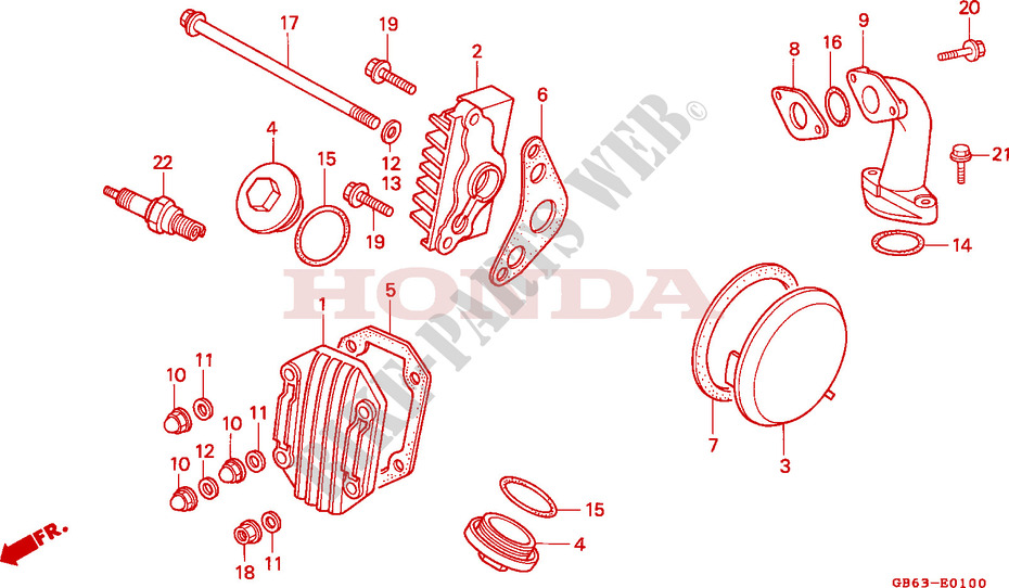 CYLINDER HEAD COVER for Honda C 90 1984