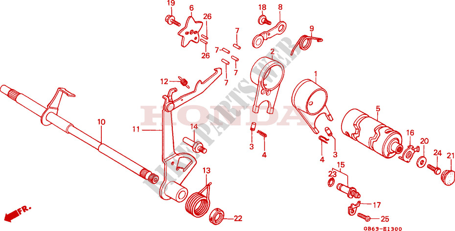 GEARSHIFT for Honda SUPER CUB 90 DELUXE 1986