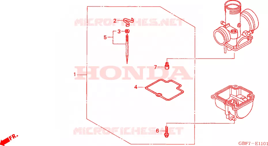 CARBURETOR O.P. KIT Honda MOTO 85 CR 2004  CR85RB4