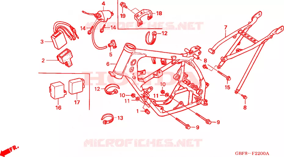 FRAME Honda MOTO 85 CR 2004  CR85R4