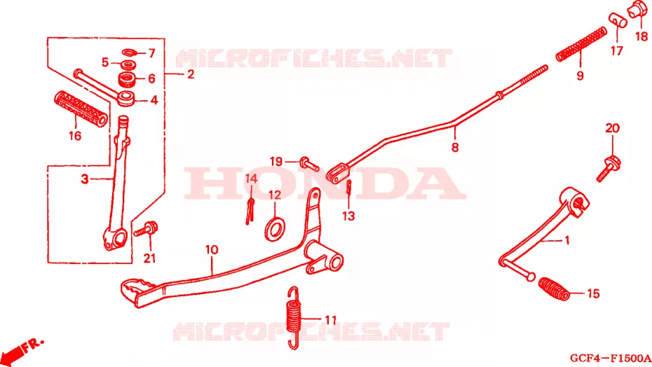 PEDAL Honda MOTO 70 XR 1998  XR70RW