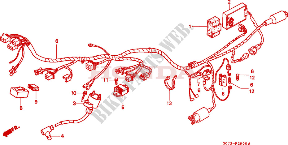 WIRE HARNESS   IGNITION COIL for Honda NSR 50 1999