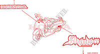 STICKERS for Honda SHADOW 50 1999