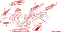 STRIPE (1) for Honda X8R 50 SUPER SPORT MOPED 1998