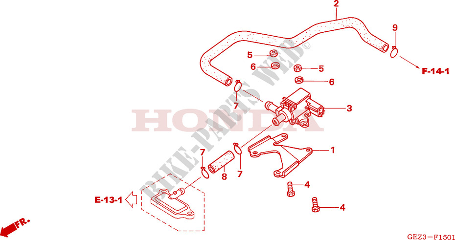 AIR INJECTION VALVE for Honda ZOOMER 50 DELUXE 2008
