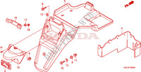 REAR FENDER for Honda SPACY 110 2011