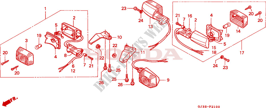 INDICATOR for Honda SCOOPY 50 1993