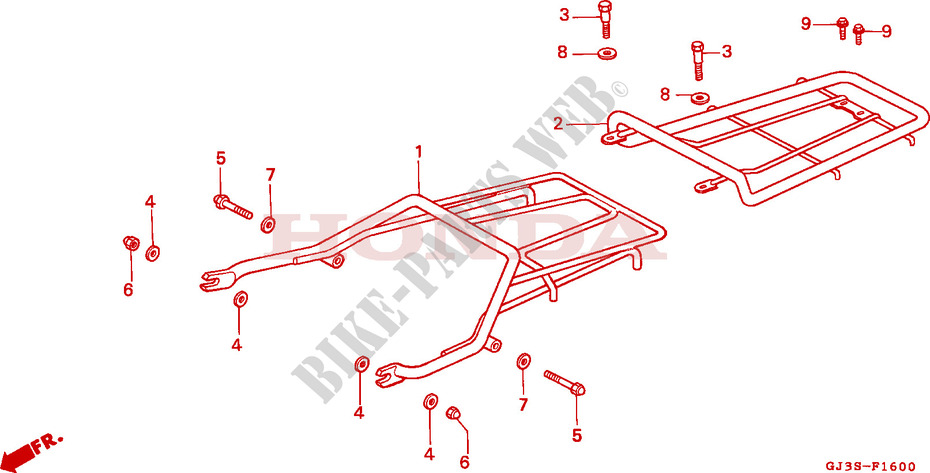 LUGGAGE CARRIER for Honda SCOOPY 50 1995