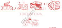 MARK (XR80RM/RN/RP/RR) for Honda XR 80 1994