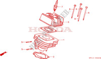 CYLINDER   HEAD for Honda VISION MET IN 50 SPECIAL 1989