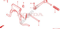 MAIN STAND   BRAKE PEDAL for Honda VISION MET IN 50 SPECIAL 1989