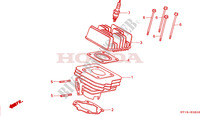 CYLINDER   HEAD for Honda VISION MET IN 50, 25KM/H LIMITED 1992