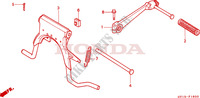 MAIN STAND   BRAKE PEDAL for Honda VISION MET IN 50, 25KM/H LIMITED 1991
