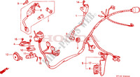 WIRE HARNESS for Honda VISION MET IN 50, 25KM/H LIMITED 1991