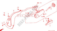 EXHAUST for Honda CRM 75 1989