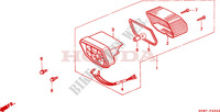 TAILLIGHT for Honda CRM 50 MOPED 1996