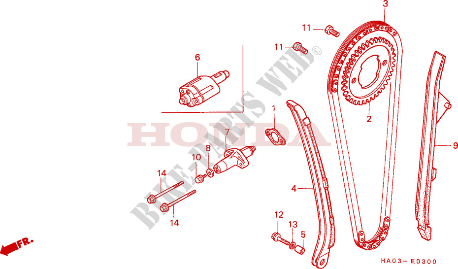 CAM CHAIN   TENSIONER for Honda ATC 250 BIG RED 1985