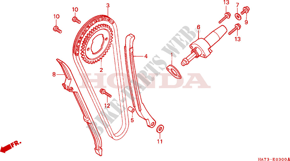 CAM CHAIN   TENSIONER for Honda FOURTRAX 350 1990