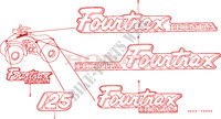 STICKERS (1) for Honda FOURTRAX 125 1987
