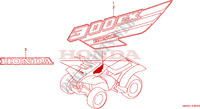 EMBLEM (5) for Honda TRX 300 SPORTRAX EX 2000