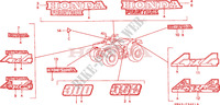 MARK/EMBLEM (2) for Honda TRX 300 FOURTRAX 4X4 1999