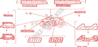 STICKERS for Honda TRX 300 FOURTRAX 2000