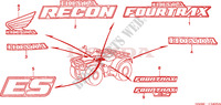 STICKERS for Honda TRX 250 FOURTRAX RECON Standard 2005