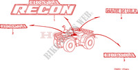 MARK (2) for Honda TRX 250 FOURTRAX RECON 2001