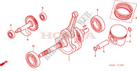 CRANKSHAFT   PISTON for Honda FOURTRAX 450 FOREMAN 4X4 Electric Shift 2002