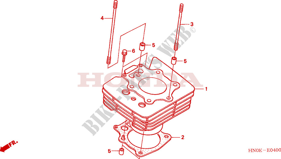 CYLINDER for Honda FOURTRAX 450 FOREMAN 4X4 Electric Shift 2003
