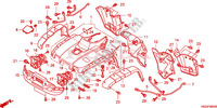 FRONT FENDER (TRX500FA1/2/3/4) for Honda FOURTRAX 500 FOREMAN RUBICON Hydrostatic 2001