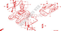 FUEL TANK (TRX500FA1/2/3/4) for Honda FOURTRAX 500 FOREMAN RUBICON Hydrostatic 2003