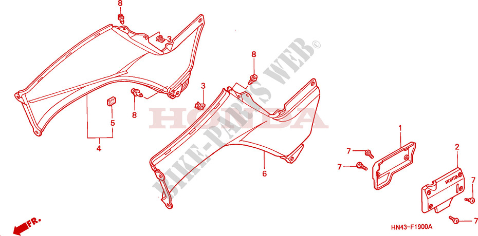 BODY COVER for Honda FOURTRAX 350 RANCHER Electric Shift 2002