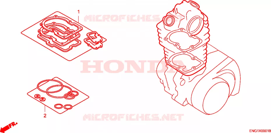 GASKET KIT Honda ATV 350 FOURTRAX 2003  TRX350FE3