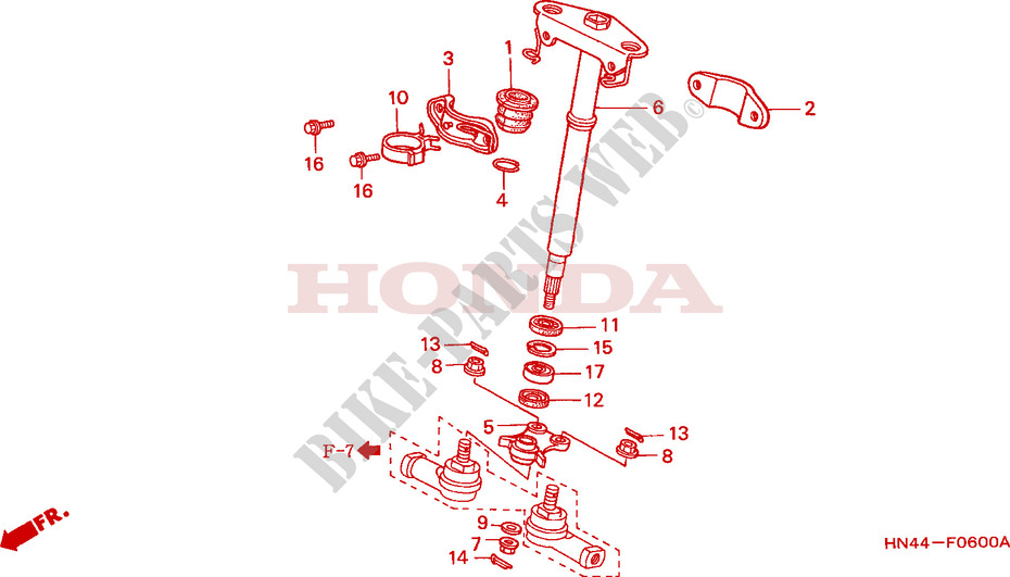 STEERING SHAFT for Honda FOURTRAX 350 RANCHER 4X4 Electric Shift 2000