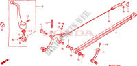 CHANGE PEDAL/BRAKE PEDAL/ KICK STARTER ARM (1) for Honda CR 125 R 1984