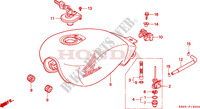 FUEL TANK for Honda CB 250 TWO FIFTY 1999