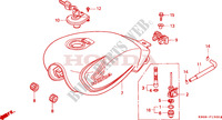 FUEL TANK for Honda CB 250 TWO FIFTY 1994