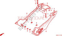 SIDE COVERS for Honda CB 250 TWO FIFTY 2000