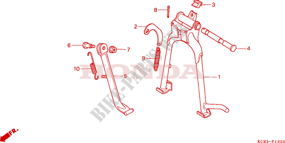 STAND for Honda CG 125 CARGO ASIENTO INDIVIDUAL 1999