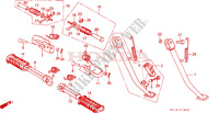 STEP/STAND (1) for Honda MTX 125 1984