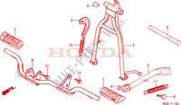 FOOT REST   STAND for Honda H 100 1983
