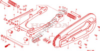 REAR ARM   CHAIN CASE (1) for Honda H 100 1983