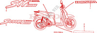 STICKERS (2) for Honda SCOOPY 100 1998