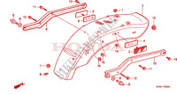 REAR FENDER (CMX250CT CM/V/Y/1/2/3) for Honda REBEL 250 2001