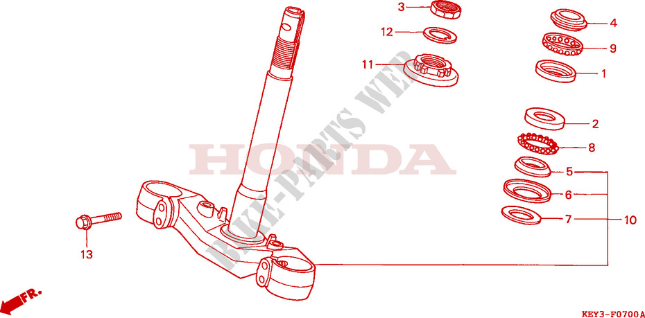 STEERING DAMPER for Honda PANTHEON 150 FES 2000