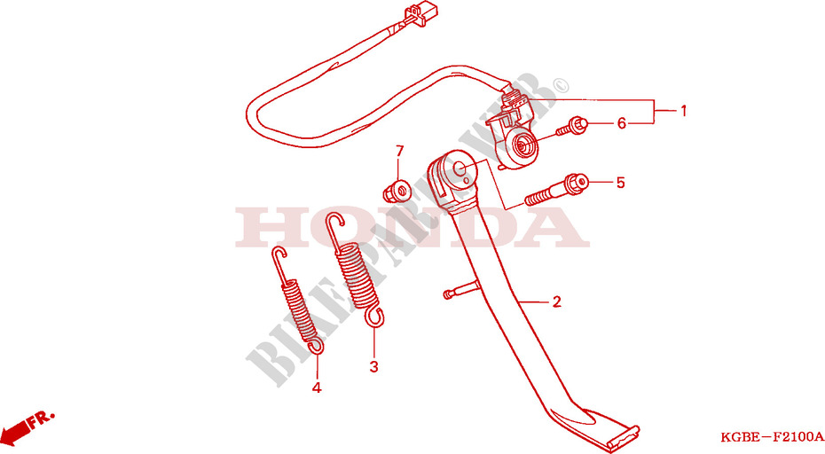 SIDE STAND for Honda SHADOW 125 2002